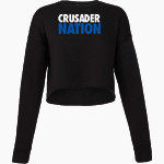 GLCC Crusaders <span class="pdp-name-mascot">Great Lakes Christian College Crusaders</span> Bella + Canvas Ladies' Cropped Fleece Crew Front Thumbnail