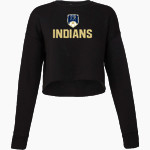 KELLER HIGH SCHOOL INDIANS <span class="pdp-name-mascot">KELLER INDIANS</span> Bella + Canvas Ladies' Cropped Fleece Crew Front Thumbnail