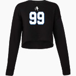 Porter Pandas official sideline store <span class="pdp-name-mascot">Porter Elementary School Pandas</span> Bella + Canvas Ladies' Cropped Fleece Crew Front Thumbnail