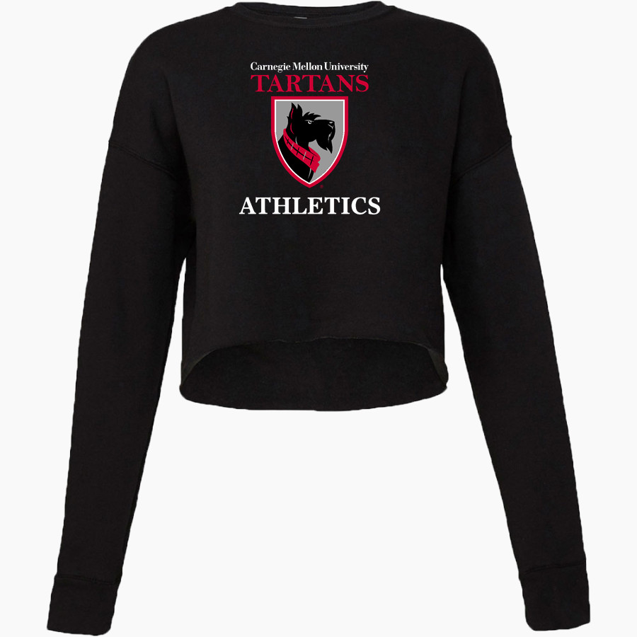 CARNEGIE MELLON UNIVERSITY TARTANS <span class="pdp-name-mascot">Carnegie Mellon Tartans</span> Bella + Canvas Ladies' Cropped Fleece Crew