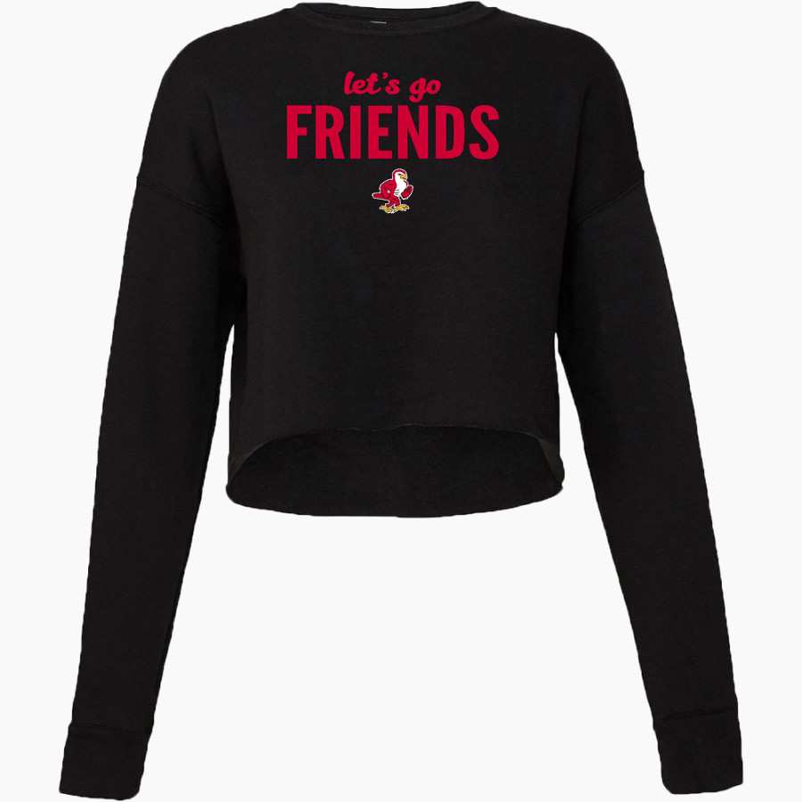 Friends FALCONS Bella + Canvas Ladies' Cropped Fleece Crew