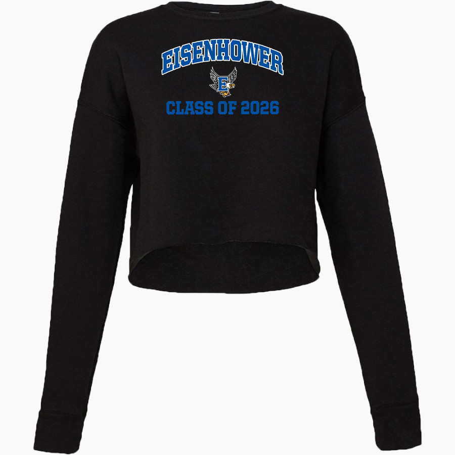 Eisenhower Elementary School Eagles Bella + Canvas Ladies' Cropped Fleece Crew