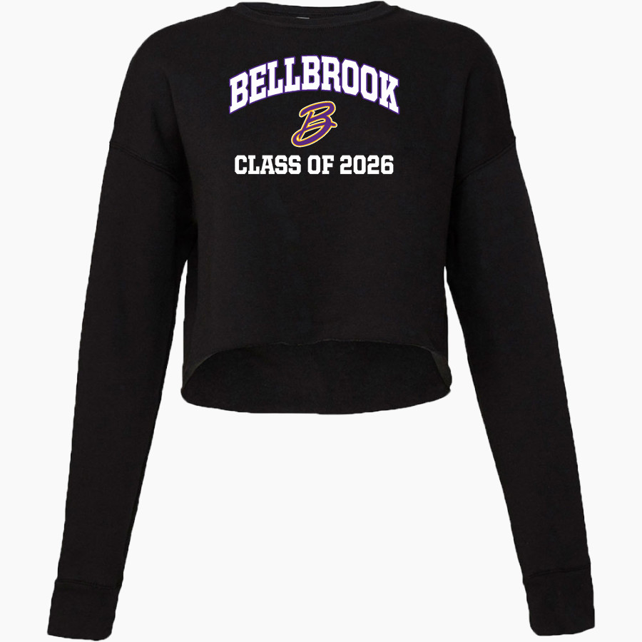 BELLBROOK GOLDEN EAGLES The Official Online Store <span class="pdp-name-mascot">BELLBROOK GOLDEN EAGLES</span> Bella + Canvas Ladies' Cropped Fleece Crew