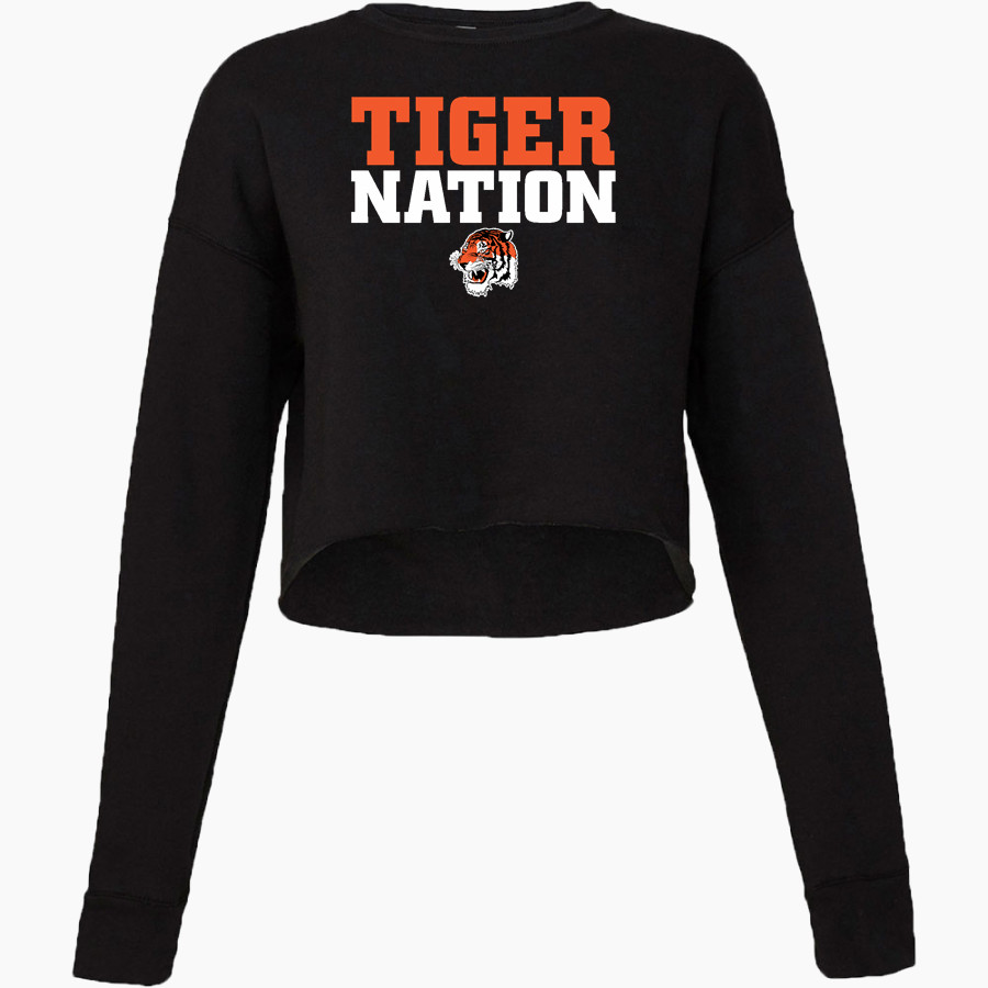 LAKE CITY HIGH SCHOOL TIGERS <span class="pdp-name-mascot">LAKE CITY TIGERS</span> Bella + Canvas Ladies' Cropped Fleece Crew