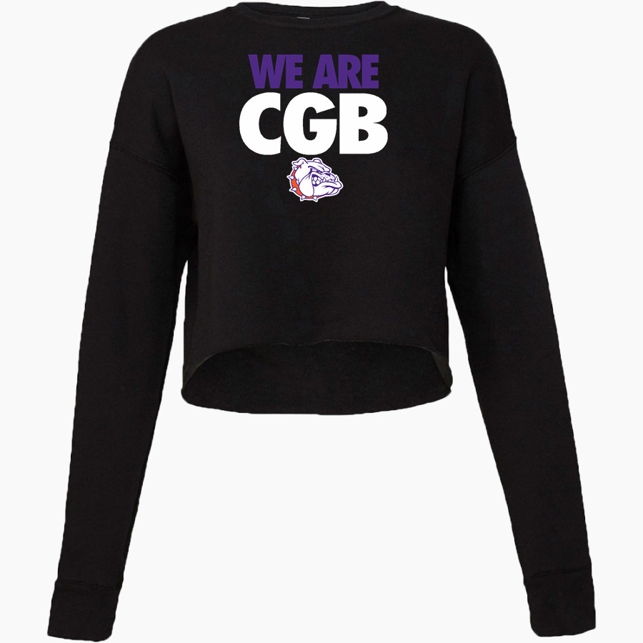 BEMENT MIDDLE SCHOOL BULLDOGS Bella + Canvas Ladies' Cropped Fleece Crew