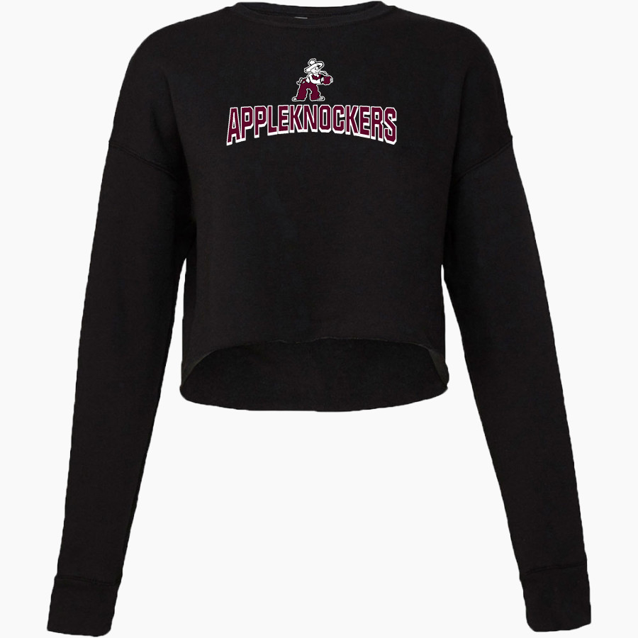 COBDEN HIGH SCHOOL APPLEKNOCKERS <span class="pdp-name-mascot">COBDEN APPLEKNOCKERS</span> Bella + Canvas Ladies' Cropped Fleece Crew