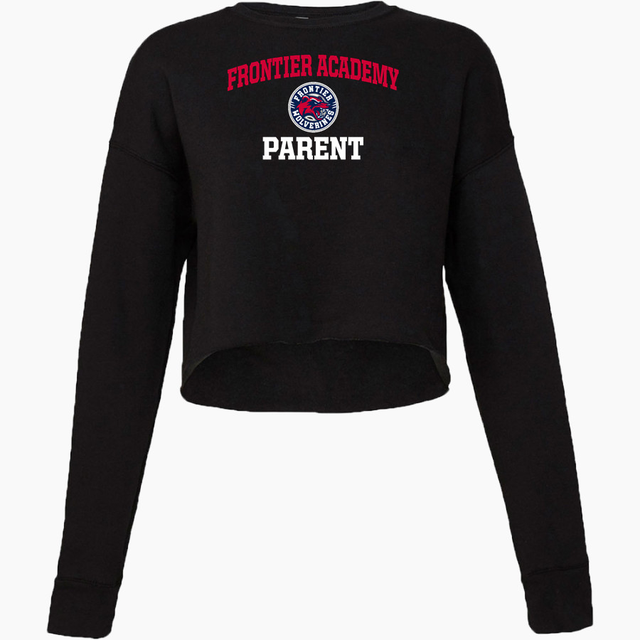 Frontier Academy Wolverines <span class="pdp-name-mascot">Frontier Academy Wolverines</span> Bella + Canvas Ladies' Cropped Fleece Crew
