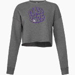 LANCASTER CATHOLIC HIGH SCHOOL CRUSADERS <span class="pdp-name-mascot">LANCASTER CRUSADERS</span> Bella + Canvas Ladies' Cropped Fleece Crew Front Thumbnail