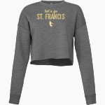 St. FRANCIS HIGH SCHOOL GOLDEN KNIGHTS <span class="pdp-name-mascot">SAINT FRANCIS GOLDEN KNIGHTS</span> Bella + Canvas Ladies' Cropped Fleece Crew Front Thumbnail