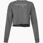 Verona Lacrosse Verona Lacrosse <span class="pdp-name-mascot">Verona Lacrosse</span> Bella + Canvas Ladies' Cropped Fleece Crew Front Thumbnail