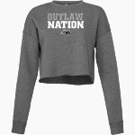 Sisters Outlaws Bella + Canvas Ladies' Cropped Fleece Crew Front Thumbnail