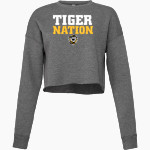Fort Hays State University Tigers Bella + Canvas Ladies' Cropped Fleece Crew Front Thumbnail