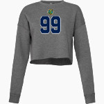 Elizabethtown Aquatic Club Elizabethtown Bella + Canvas Ladies' Cropped Fleece Crew Front Thumbnail