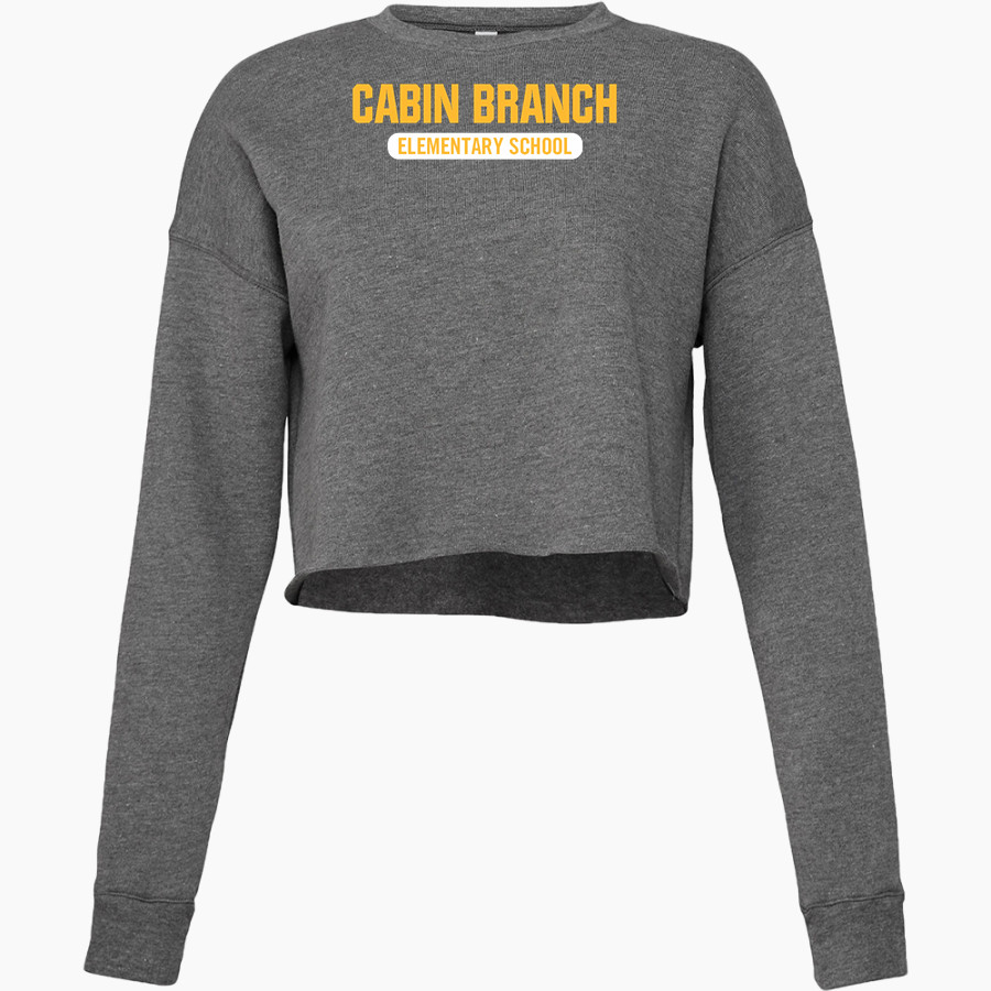 Cabin Branch Bears Bella + Canvas Ladies' Cropped Fleece Crew
