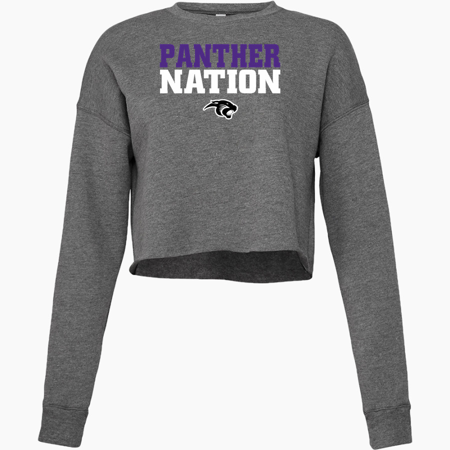 Glencoe-Silver Lake Panthers <span class="pdp-name-mascot">Glencoe Silver-Lake Panthers</span> Bella + Canvas Ladies' Cropped Fleece Crew