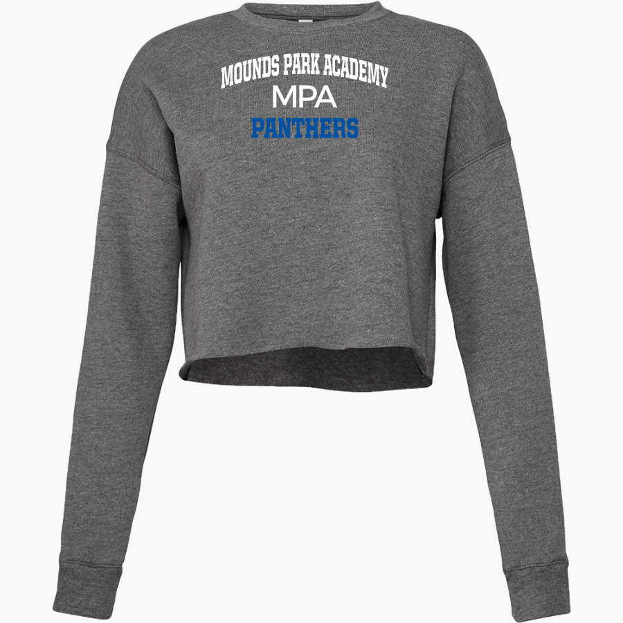 Mounds Park Academy Panthers Bella + Canvas Ladies' Cropped Fleece Crew