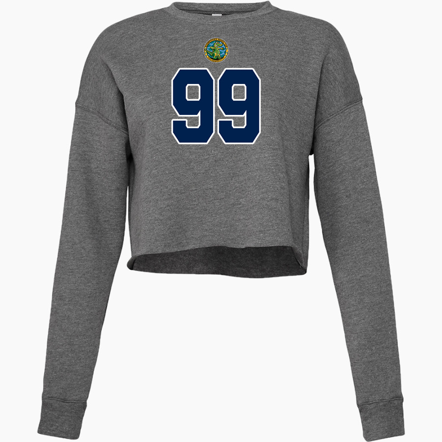 Elizabethtown Aquatic Club Elizabethtown Bella + Canvas Ladies' Cropped Fleece Crew