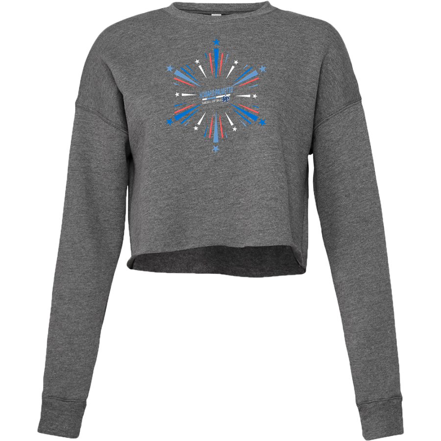 Howard Palmetto Baseball & Softball <span class="pdp-name-mascot">Howard Palmetto Baseball Softball</span> Bella + Canvas Ladies' Cropped Fleece Crew