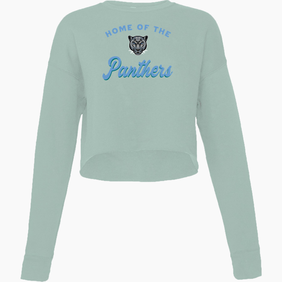 Pearson Panthers <span class="pdp-name-mascot">Pearson School Panthers</span> Bella + Canvas Ladies' Cropped Fleece Crew
