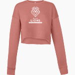British International School of Washington Bella + Canvas Ladies' Cropped Fleece Crew Front Thumbnail
