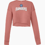 Texas School for the Deaf Bella + Canvas Ladies' Cropped Fleece Crew Front Thumbnail