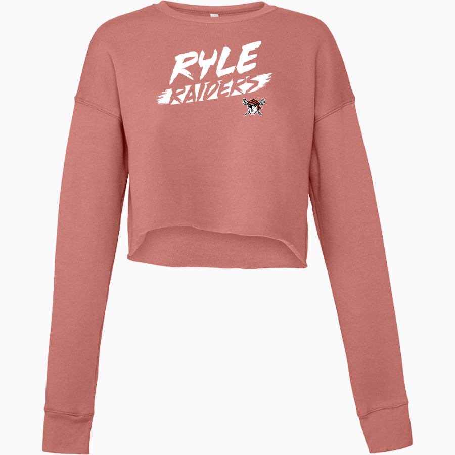 RYLE HIGH SCHOOL Raiders Online Store <span class="pdp-name-mascot">RYLE RAIDERS</span> Bella + Canvas Ladies' Cropped Fleece Crew