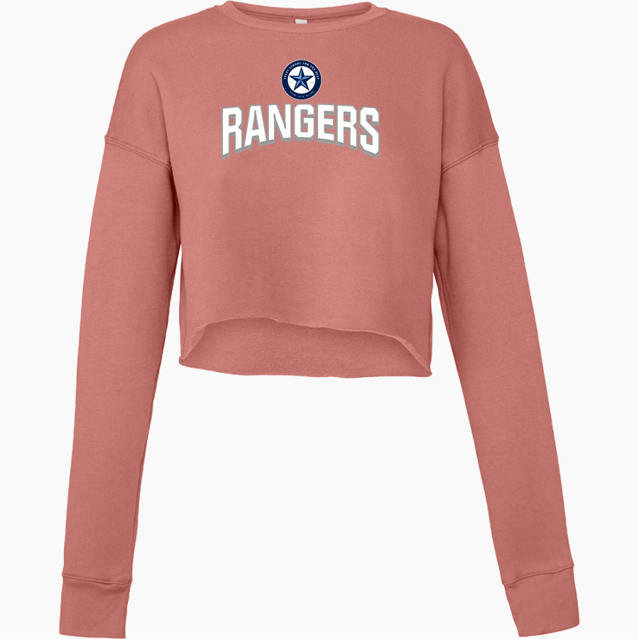 Texas School for the Deaf Bella + Canvas Ladies' Cropped Fleece Crew