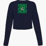 Doane Stuart Thunderchickens Thunderchickens <span class="pdp-name-mascot">Doane Stuart Thunderchickens</span> Bella + Canvas Ladies' Cropped Fleece Crew Front Thumbnail