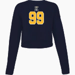 Keenan Raiders <span class="pdp-name-mascot">Keenan Raiders</span> Bella + Canvas Ladies' Cropped Fleece Crew Front Thumbnail