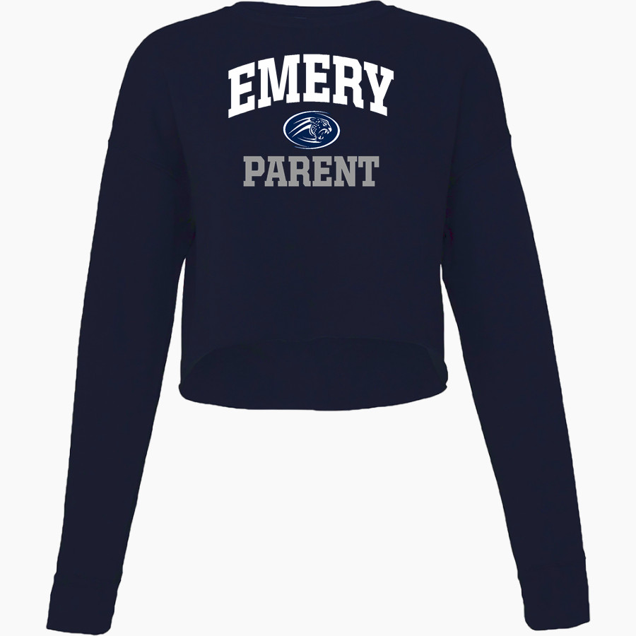 Emery Jaguars Bella + Canvas Ladies' Cropped Fleece Crew