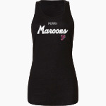 PERRY HIGH SCHOOL MAROONS <span class="pdp-name-mascot">PERRY MAROONS</span> Bella+Canvas Women's Flowy Racerback Tank Front Thumbnail