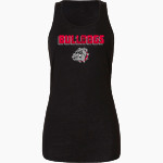 Boiling Springs Middle School bulldogs offical sideline store <span class="pdp-name-mascot">Boiling Springs Bulldogs</span> Bella+Canvas Women's Flowy Racerback Tank Front Thumbnail
