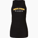 Emanuel Lutheran Tigers <span class="pdp-name-mascot">Emanuel Lutheran School Tigers</span> Bella+Canvas Women's Flowy Racerback Tank Front Thumbnail