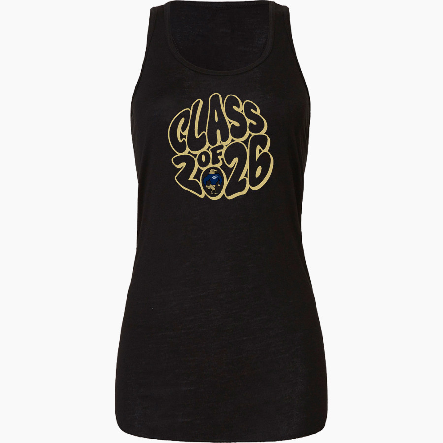 Clarion Golden Eagles <span class="pdp-name-mascot">Clarion - Penn West University Golden Eagles</span> Bella+Canvas Women's Flowy Racerback Tank