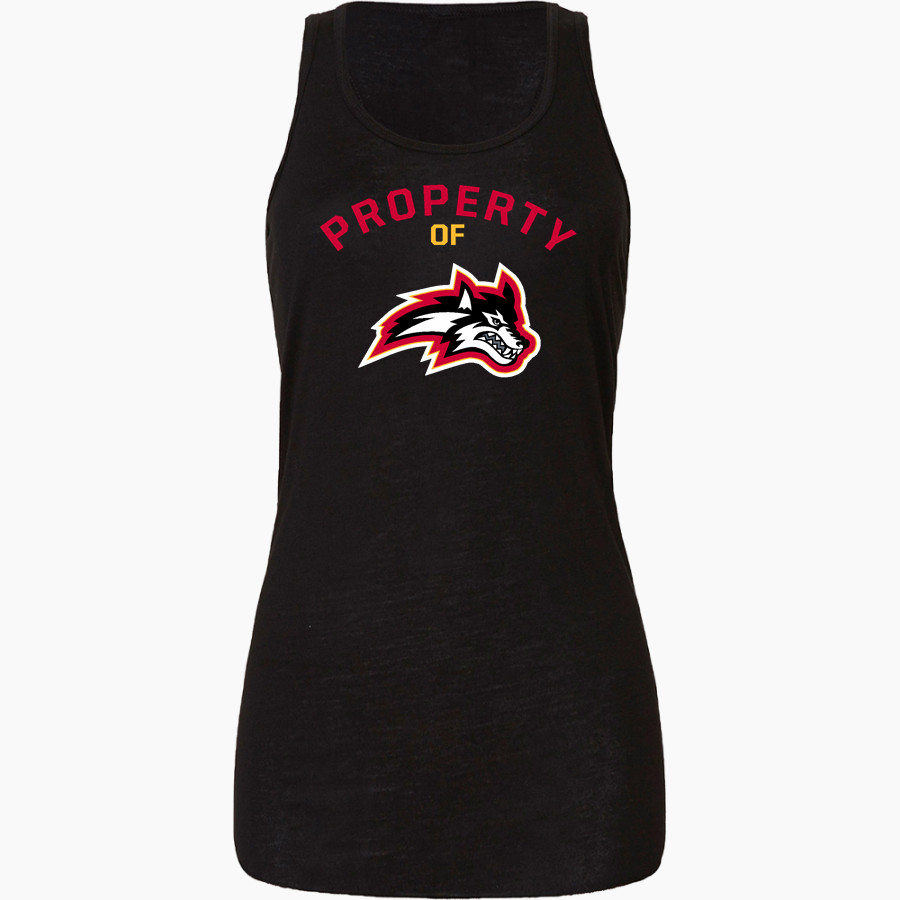 WORKMAN HIGH SCHOOL LOBOS <span class="pdp-name-mascot">WORKMAN LOBOS</span> Bella+Canvas Women's Flowy Racerback Tank