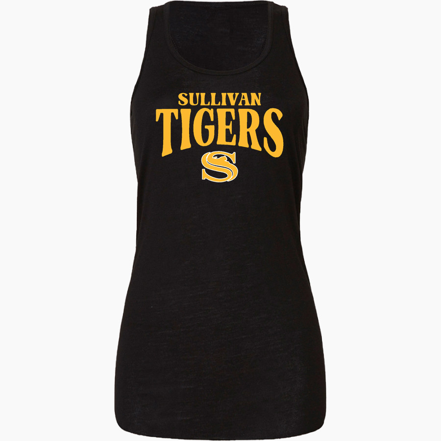 Sullivan Tigers <span class="pdp-name-mascot">Sullivan Tigers</span> Bella+Canvas Women's Flowy Racerback Tank