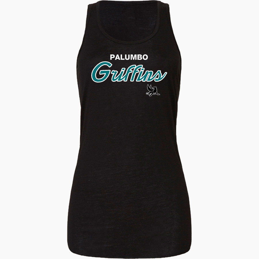 ACADEMY AT PALUMBO HIGH SCHOOL GRIFFINS Bella+Canvas Women's Flowy Racerback Tank