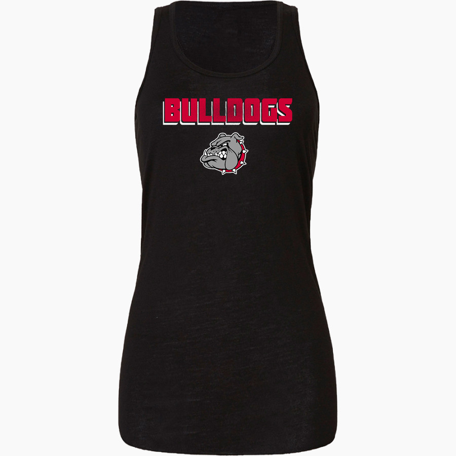 Boiling Springs Middle School bulldogs offical sideline store <span class="pdp-name-mascot">Boiling Springs Bulldogs</span> Bella+Canvas Women's Flowy Racerback Tank