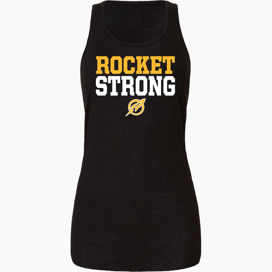 STREETSBORO HIGH SCHOOL ROCKETS <span class="pdp-name-mascot">STREETSBORO ROCKETS</span> Bella+Canvas Women's Flowy Racerback Tank