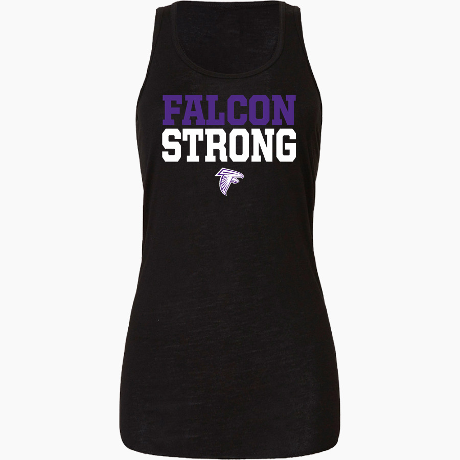 College Park Falcons <span class="pdp-name-mascot">College Park Falcons</span> Bella+Canvas Women's Flowy Racerback Tank