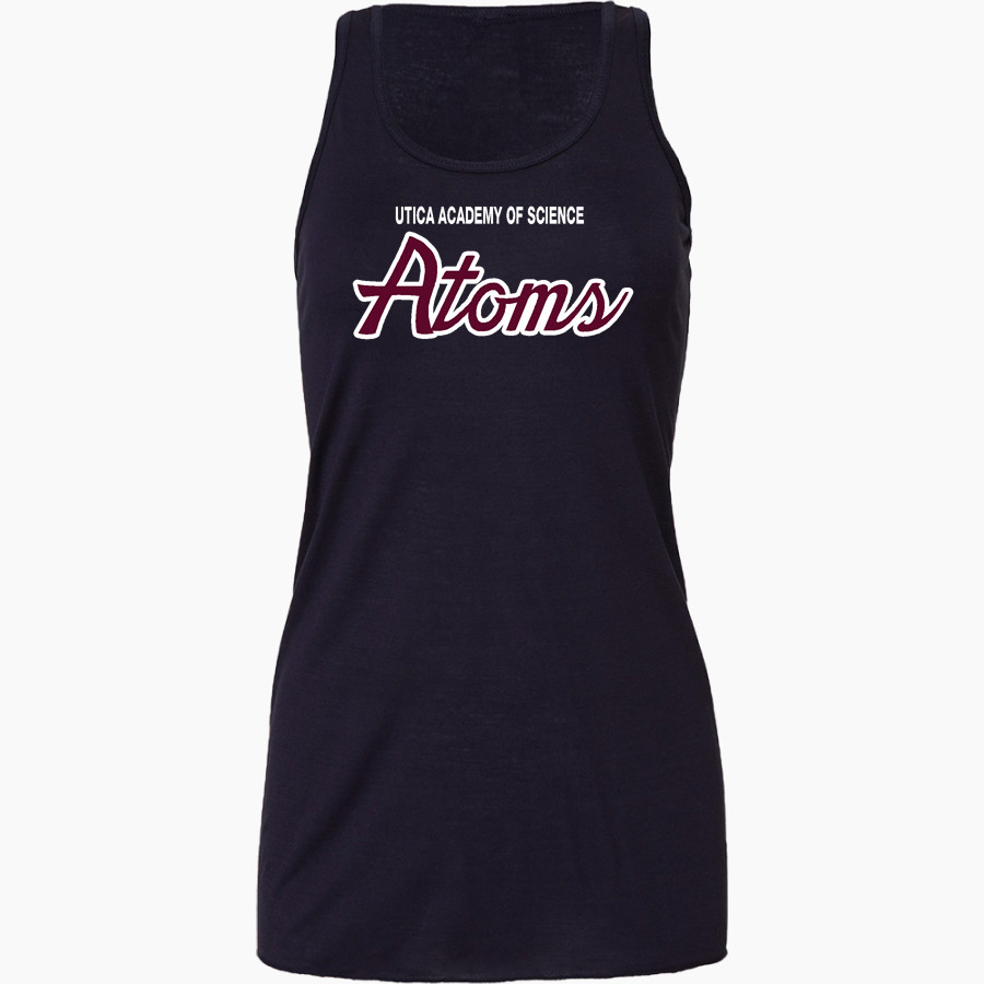Utica Academy Of Science Atoms Bella+Canvas Women's Flowy Racerback Tank