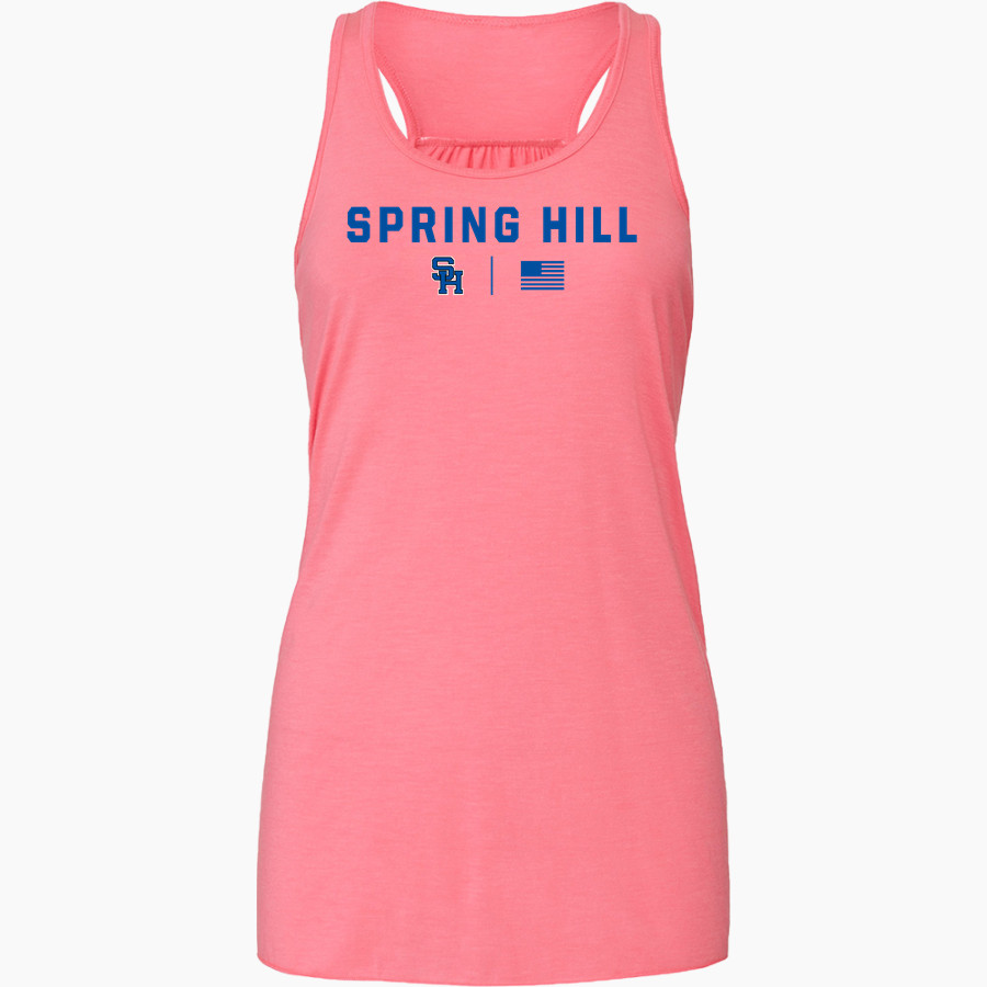 Spring Hill Panthers <span class="pdp-name-mascot">Spring Hill Panthers</span> Bella+Canvas Women's Flowy Racerback Tank