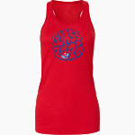 GEORGE WASHINGTON HIGH SCHOOL PATRIOTS Bella+Canvas Women's Flowy Racerback Tank Front Thumbnail