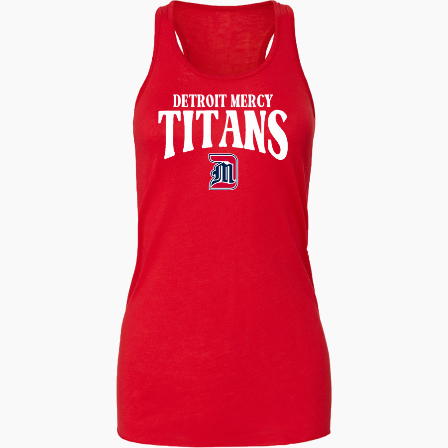 Detroit Mercy Titans Sideline Store <span class="pdp-name-mascot">UDM Titans</span> Bella+Canvas Women's Flowy Racerback Tank