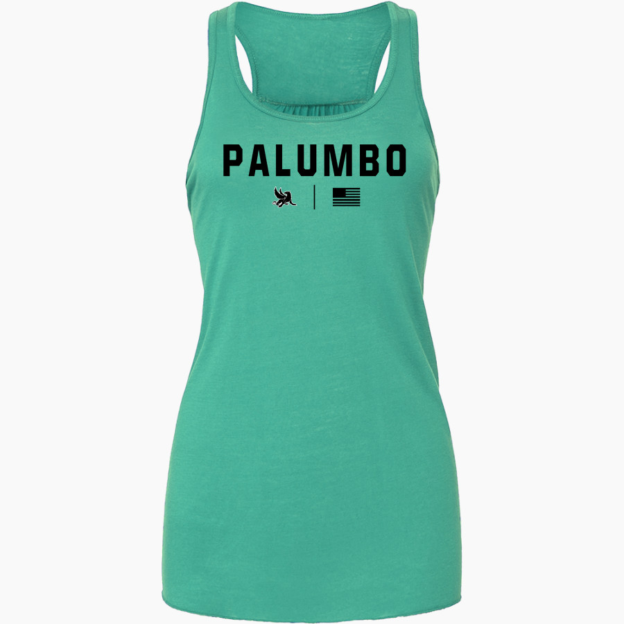 ACADEMY AT PALUMBO HIGH SCHOOL GRIFFINS Bella+Canvas Women's Flowy Racerback Tank