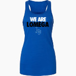 Lomega Raiders <span class="pdp-name-mascot">Lomega Raiders</span> Bella+Canvas Women's Flowy Racerback Tank Front Thumbnail