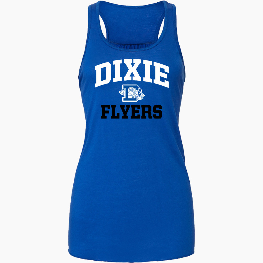 DIXIE HIGH SCHOOL FLYERS Bella+Canvas Women's Flowy Racerback Tank