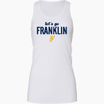 FRANKLIN HIGH SCHOOL WARRIORS Bella+Canvas Women's Flowy Racerback Tank Front Thumbnail
