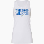 WATERFORD HIGH SCHOOL WILDCATS <span class="pdp-name-mascot">WATERFORD WILDCATS</span> Bella+Canvas Women's Flowy Racerback Tank Front Thumbnail