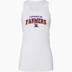 FARMINGTON HIGH SCHOOL FARMERS <span class="pdp-name-mascot">FARMINGTON FARMERS</span> Bella+Canvas Women's Flowy Racerback Tank Front Thumbnail